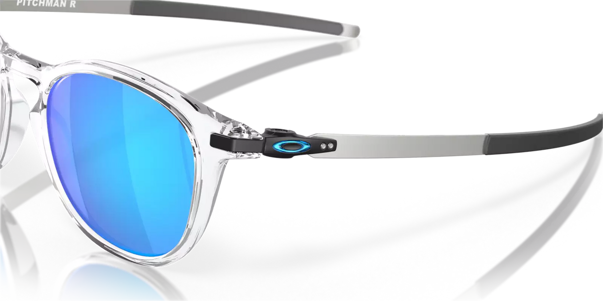 Oakley Pitchman™ R Prizm Sapphire Lenses,  Polished Clear Frame