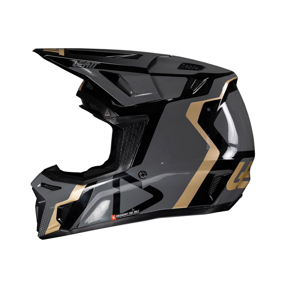 קיט קסדה ומשקף Leatt Moto 8.5 Black V25 + Goggles 5.5 Iriz