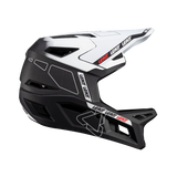 קסדת אופניים Leatt MTB Gravity 6.0 Carbon V24 White קרבון שחור/לבן