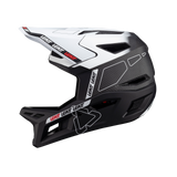 קסדת אופניים Leatt MTB Gravity 6.0 Carbon V24 White קרבון שחור/לבן