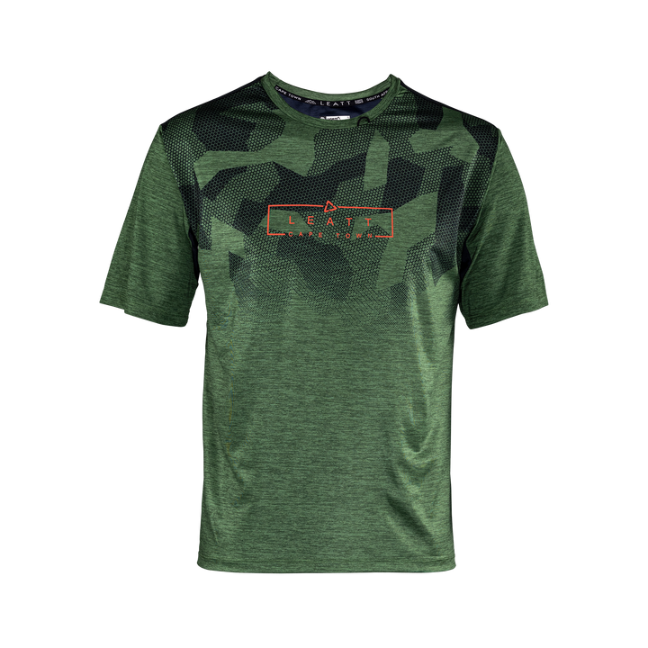 חולצת רכיבה MTB Trail 1.0 Spinach