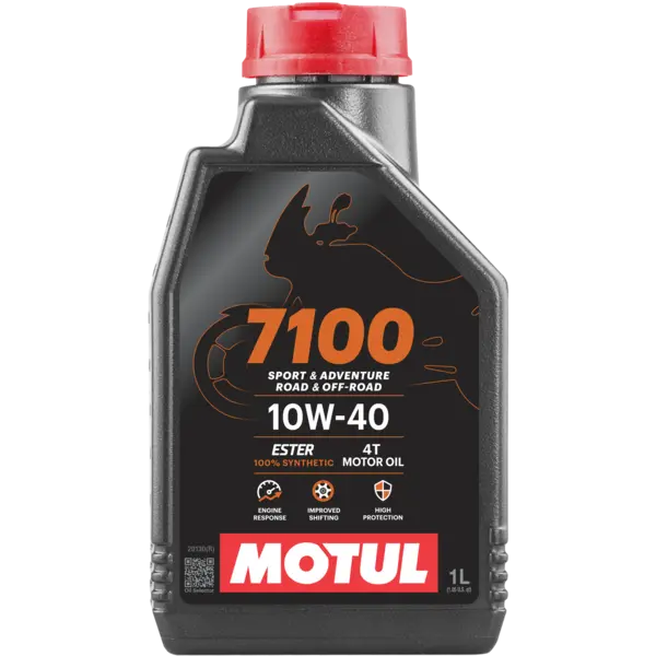 שמן סינטטי לאופנוע 7100 צמיגות 10W40 מבית MOTUL מוטול 1 ליטר