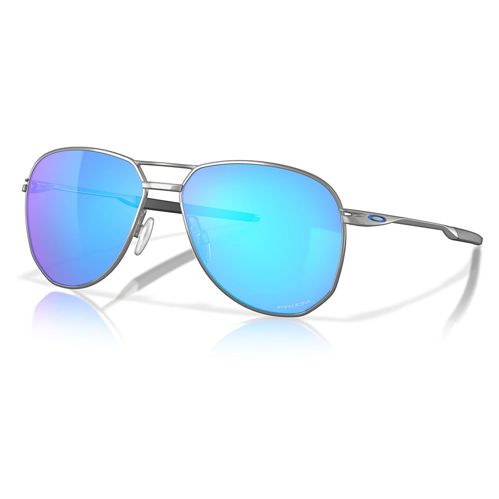 Oakley Full Rim Aviator CONTRAIL Satin Chrome w PRIZM Sapphire