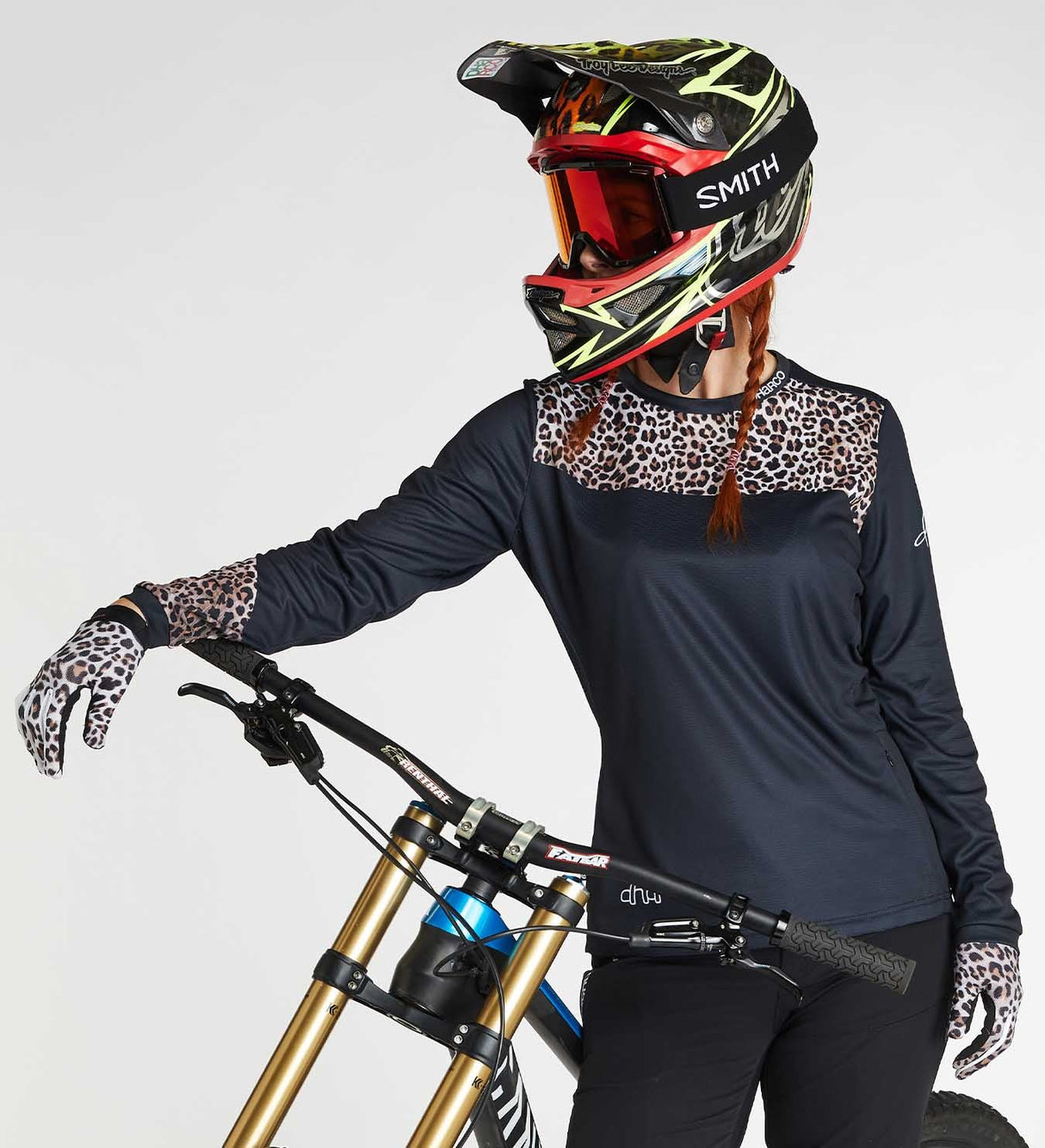 Women’s Gravity Jersey LEOPARD - Team GORIDE