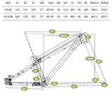 3Lines TD300s Dirt Jump Frame - Green